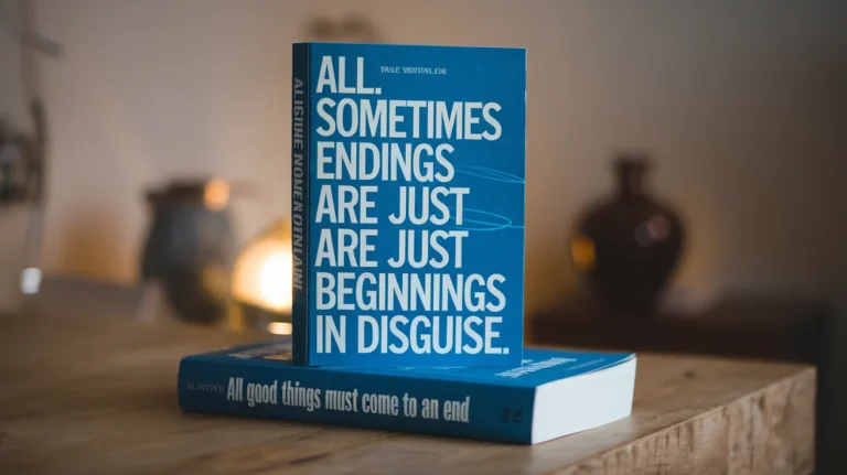 All Good Things Must Come to an End Quotes