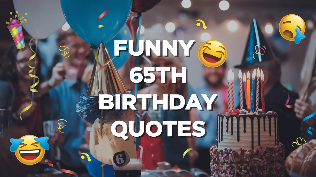 Funny 65th Birthday Quotes