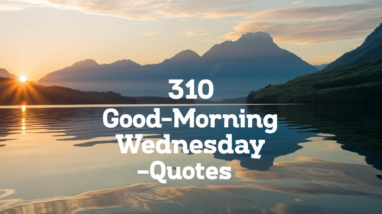 Good Morning Wednesday Quotes