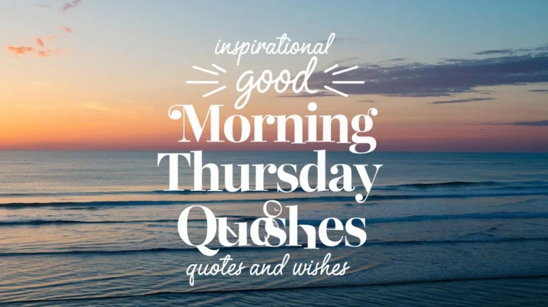 Inspirational Good Morning Thursday Quotes and Wishes