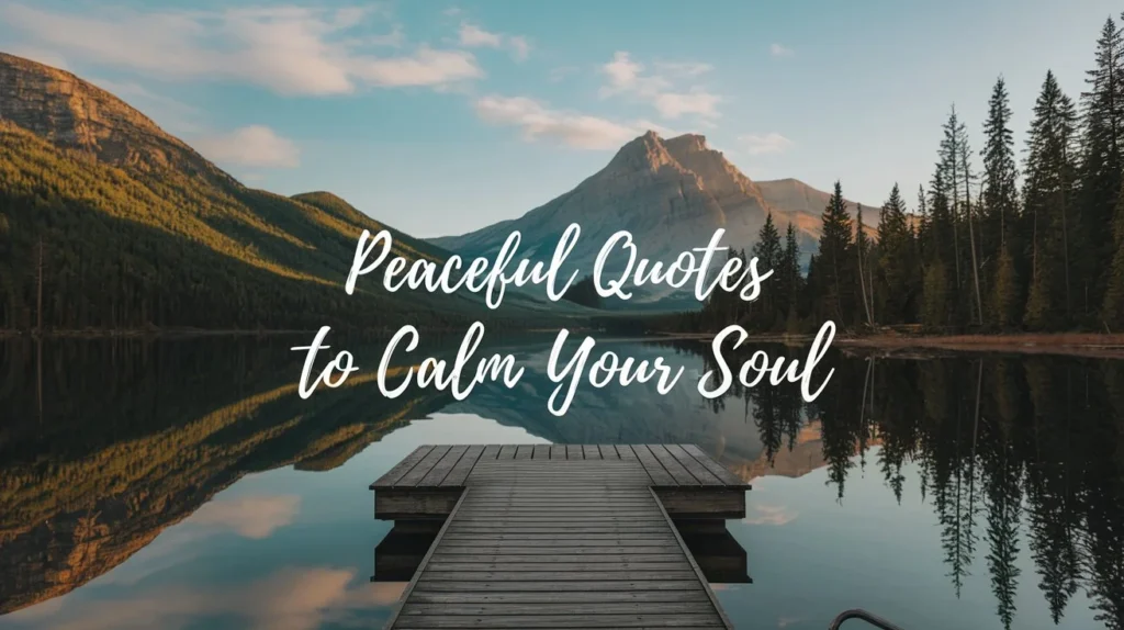 Peaceful Quotes to Calm Your Soul