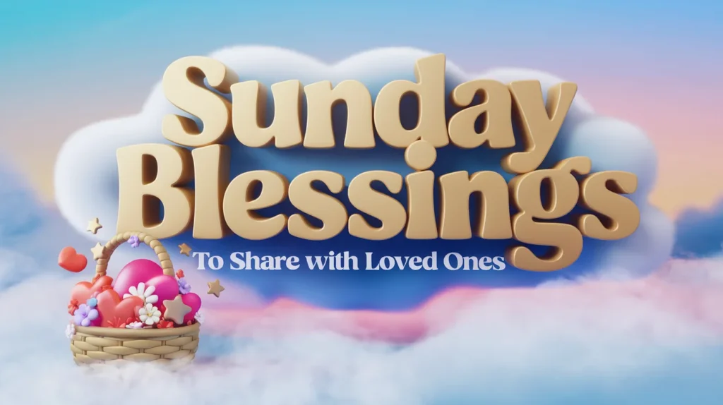 Sunday Blessings to Share with Loved Ones