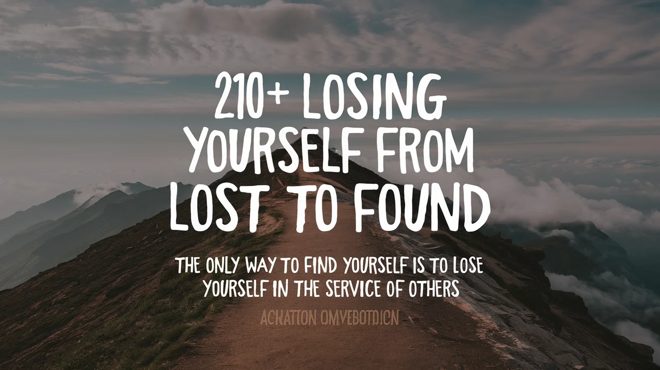 Losing Yourself Quotes