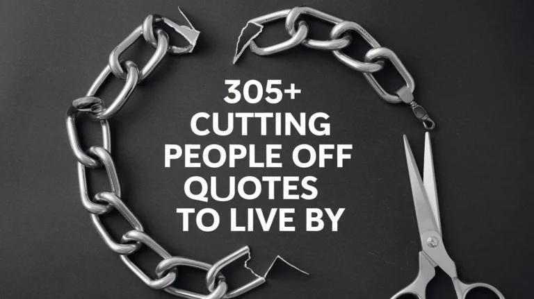 Cutting People Off Quotes