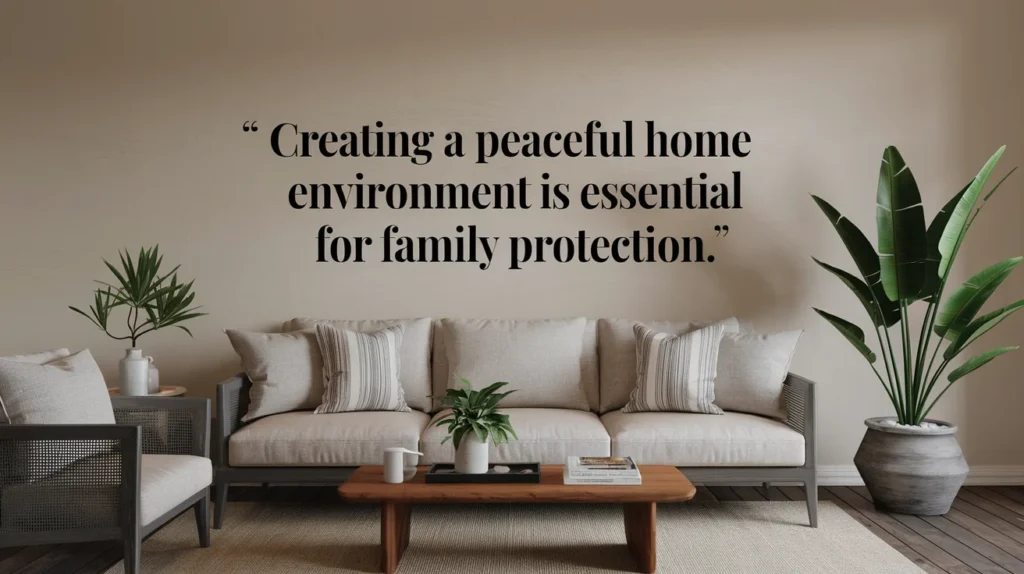 Creating a Peaceful Home Environment: Quotes for Family Protection 