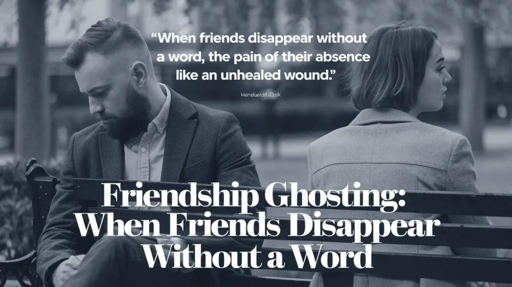 Friendship Ghosting: When Friends Disappear Without a Word 