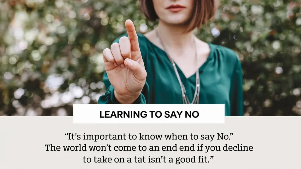 Learning to Say No