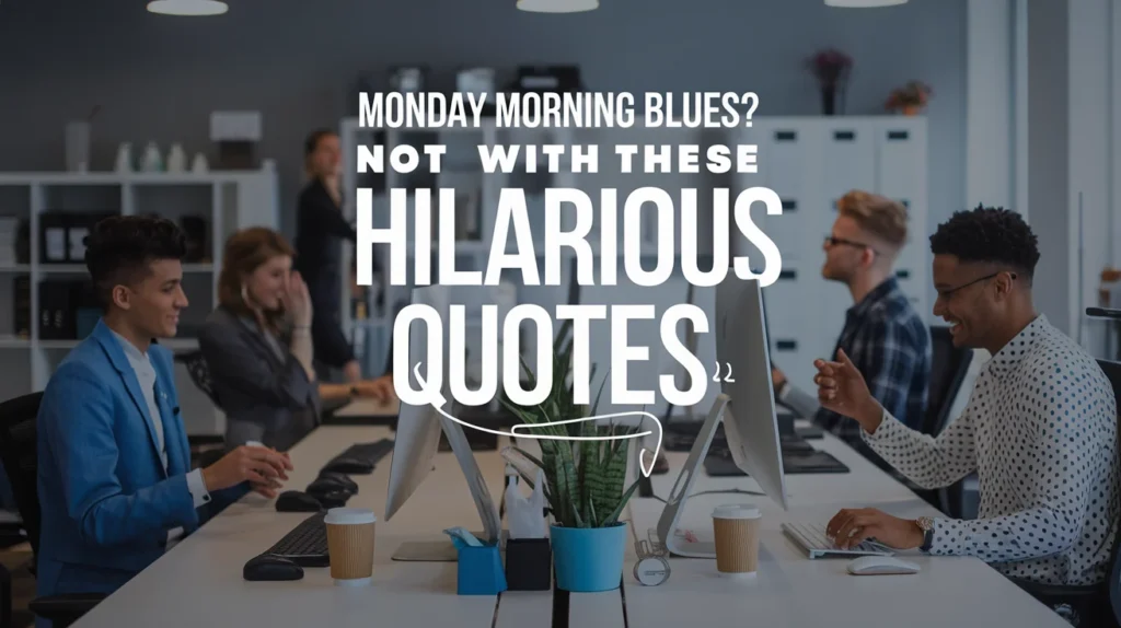 Monday Morning Blues? Not with These Hilarious Quotes