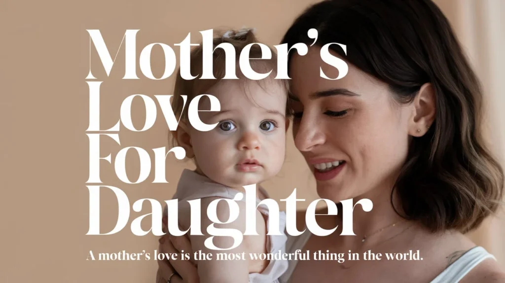 "Mother’s Love for Daughter" Quotes