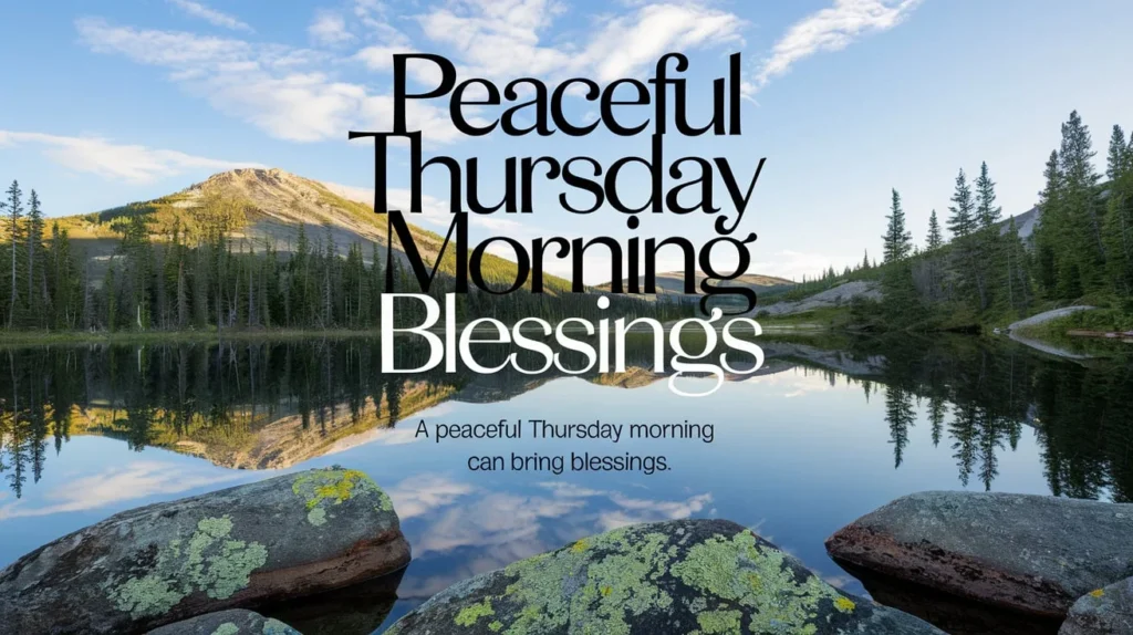 Peaceful Thursday Morning Blessings