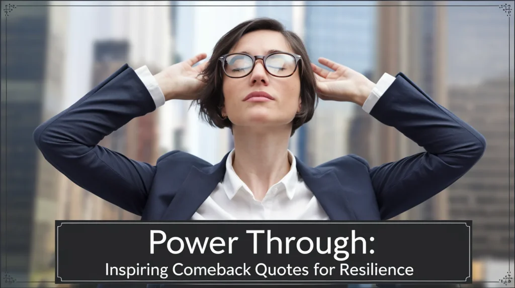 Power Through: Inspiring Comeback Quotes for Resilience