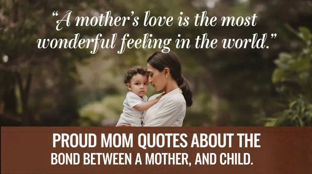 Proud Mom Quotes About the Bond Between a Mother and Child 