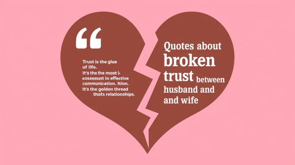 Quotes About Broken Trust Between Husband and Wife 