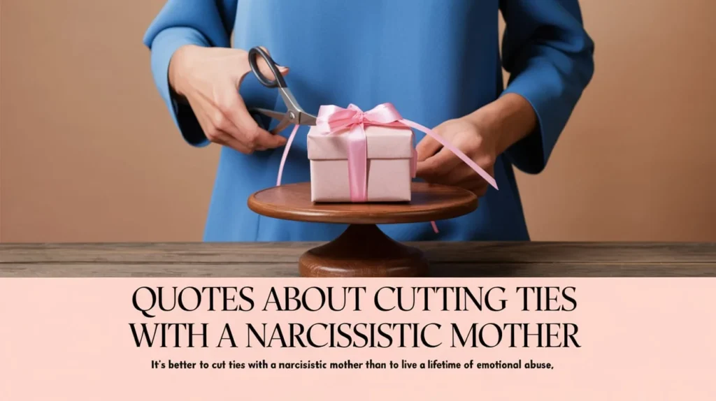 Quotes about Cutting Ties with a Narcissistic Mother