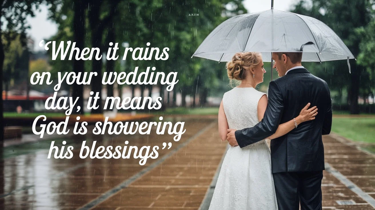 Rainy Wedding Day Quotes