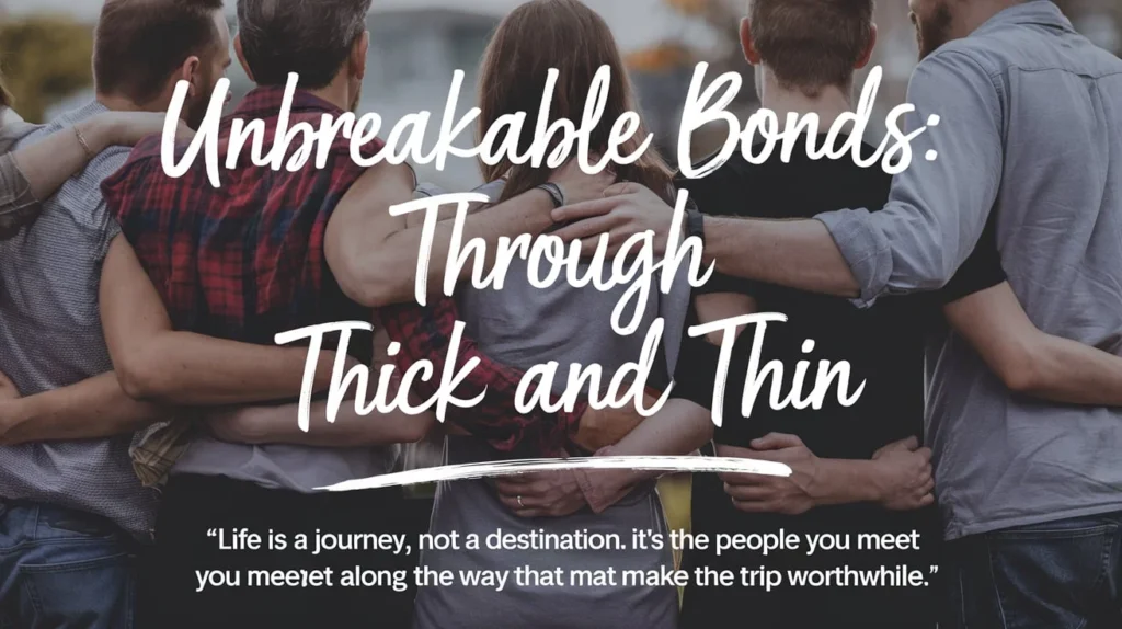 Unbreakable Bonds Quotes: Through Thick and Thin 