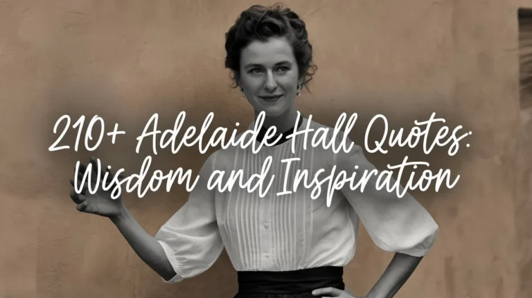 Adelaide Hall Quotes