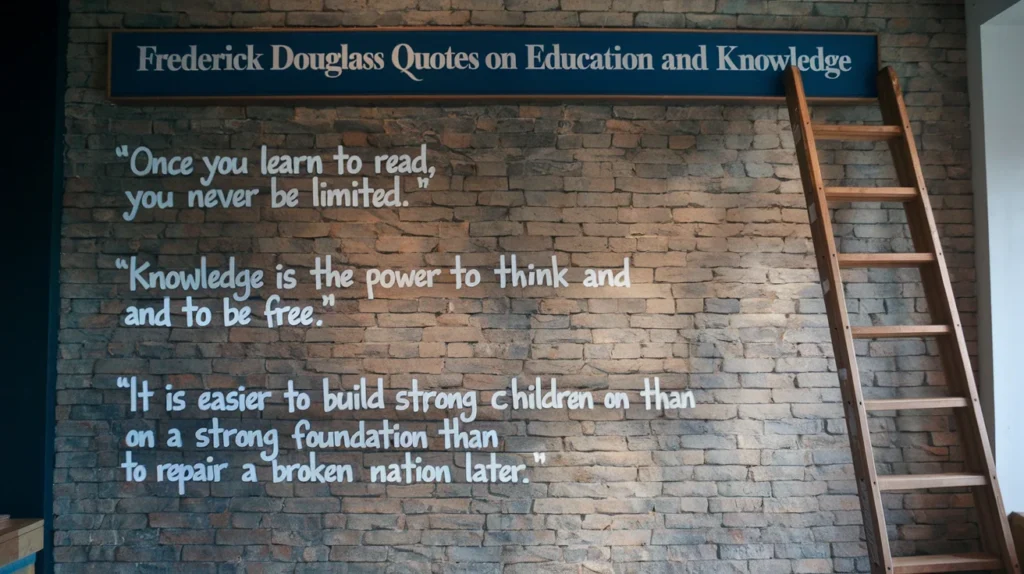 Frederick Douglass Quotes on Education and Knowledge