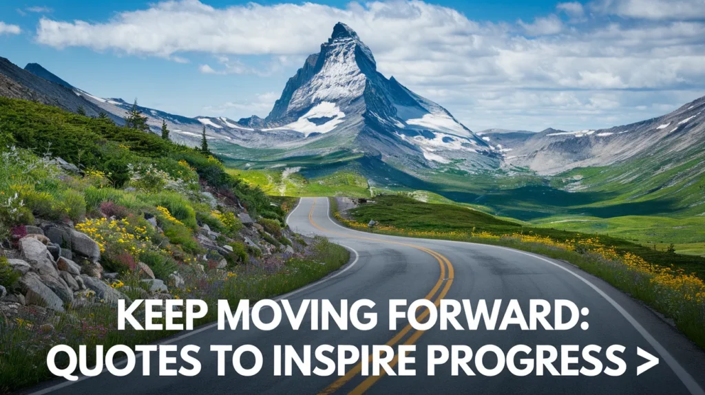 Keep Moving Forward: Quotes to Inspire Progress