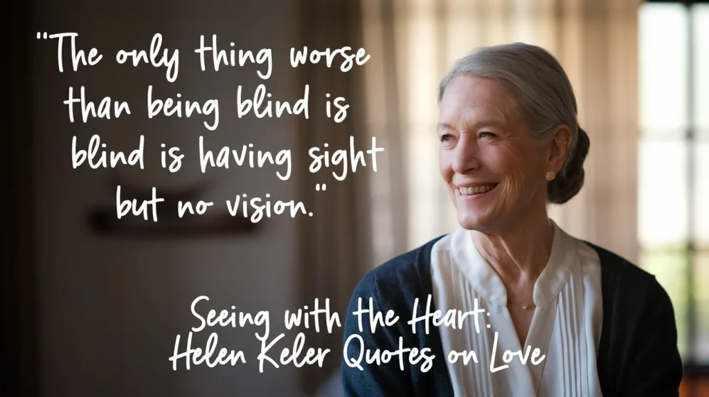 Seeing with the Heart: Helen Keller Quotes on Love