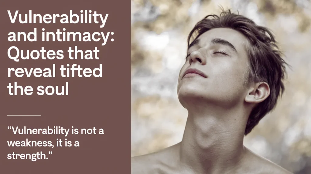 Vulnerability and Intimacy: Quotes That Reveal the Soul